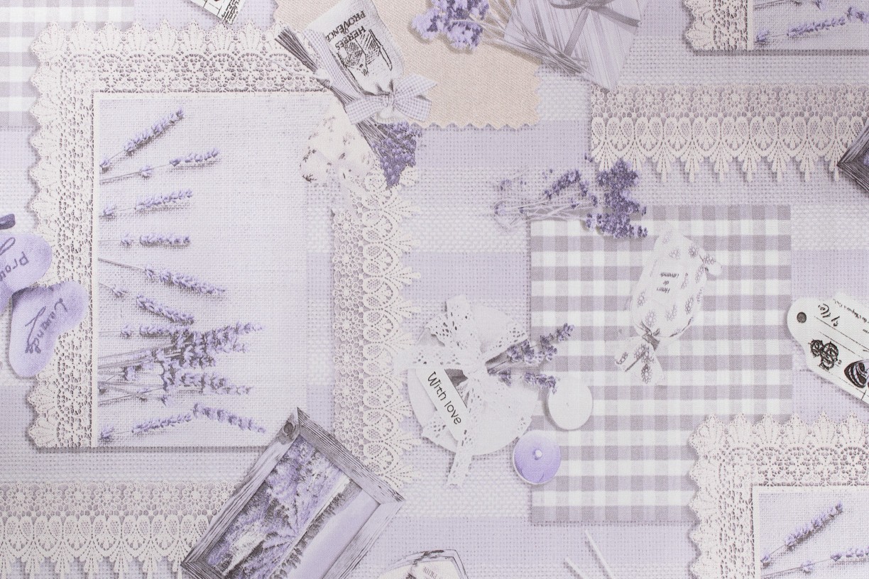 Hot Embossed wallpaper on Non-Woven Base Vinil Lavender SHT 3-1532 Light-Lilac 10,05 x 1,06 m