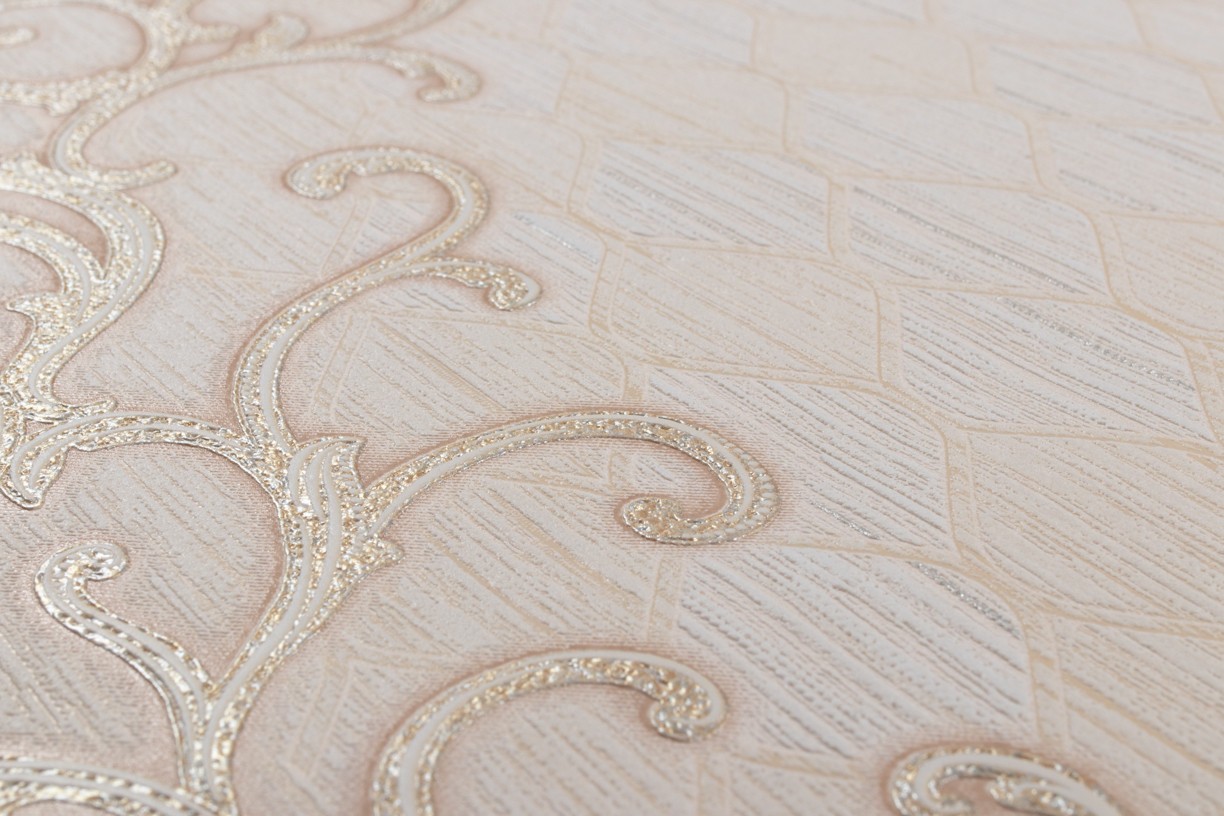 Vinyl Foam wallpaper on non-woven base Vinil Amina  DHS-1474/2 Sandy 10,05 x 1,06 m