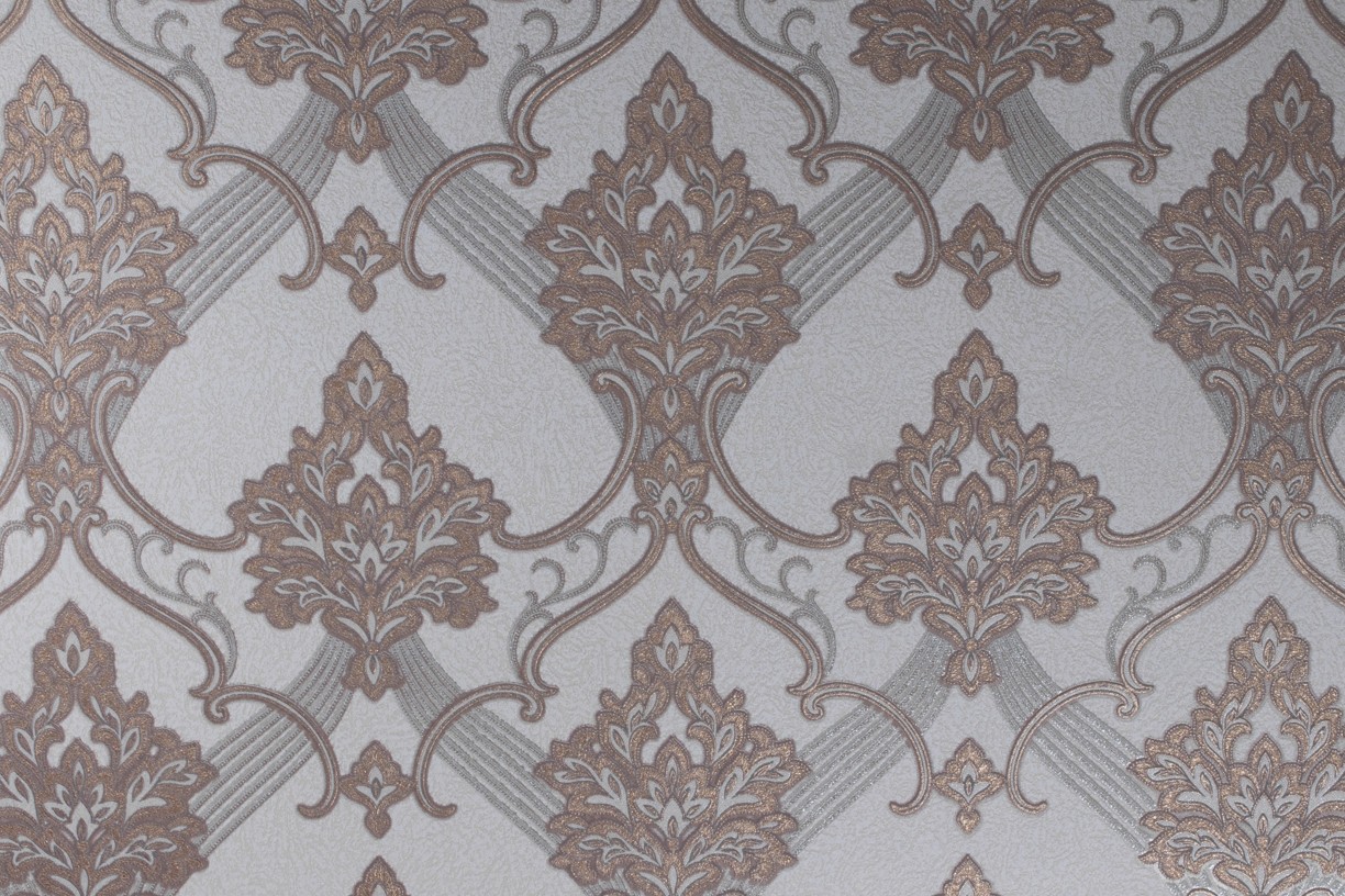 Vinyl Foam wallpaper on non-woven base Vinil ARABELLA DHV-1482/3 Light Brown 10,05 x 1,06 m