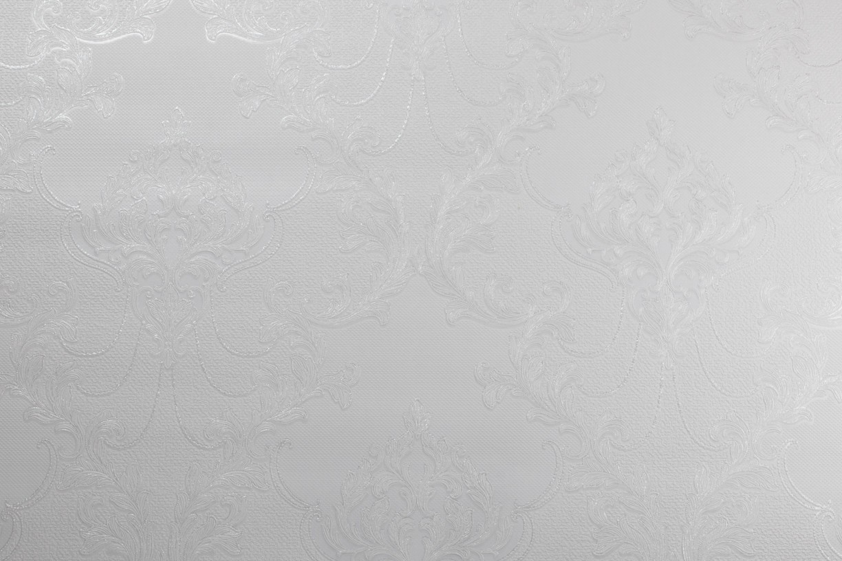 Vinyl Foam wallpaper on non-woven base Vinil Atreyu DHV-1485/1 White 10,05 x 1,06 m