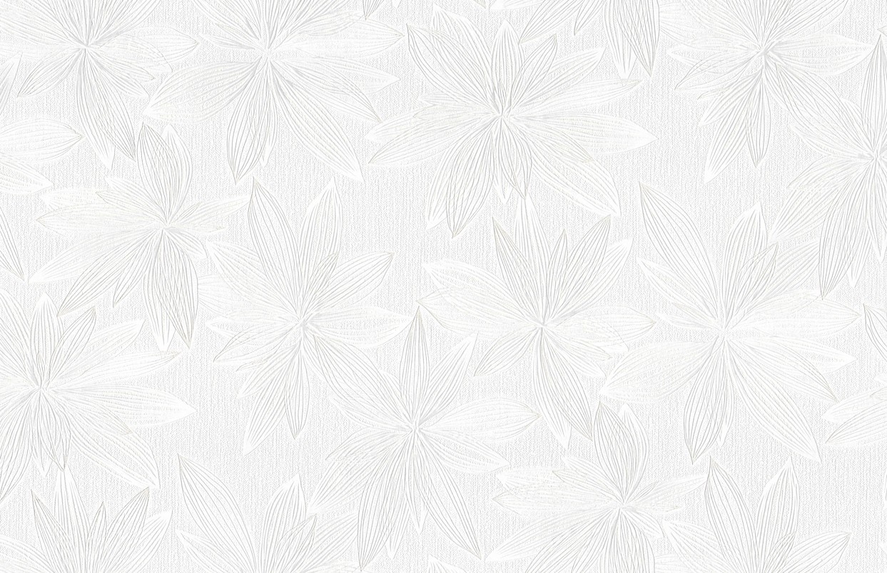 Vinyl Foam wallpaper on non-woven base Vinil Aturina  DHS-1476/1 White 10,05 x 1,06 m