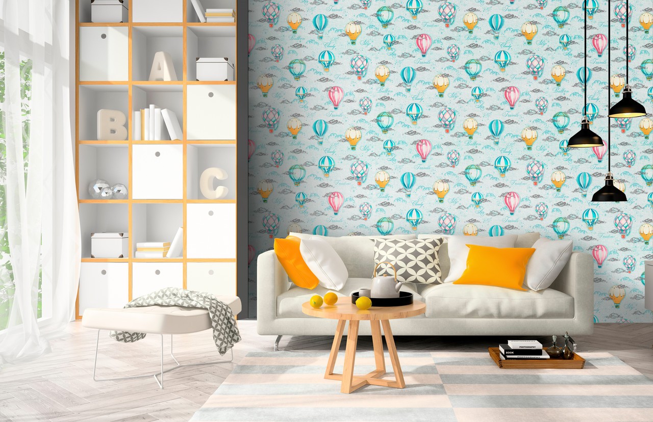 Hot Embossed wallpaper on Non-Woven Base Vinil Sky SHT 2-1537 Pearch 10,05 x 1,06 m