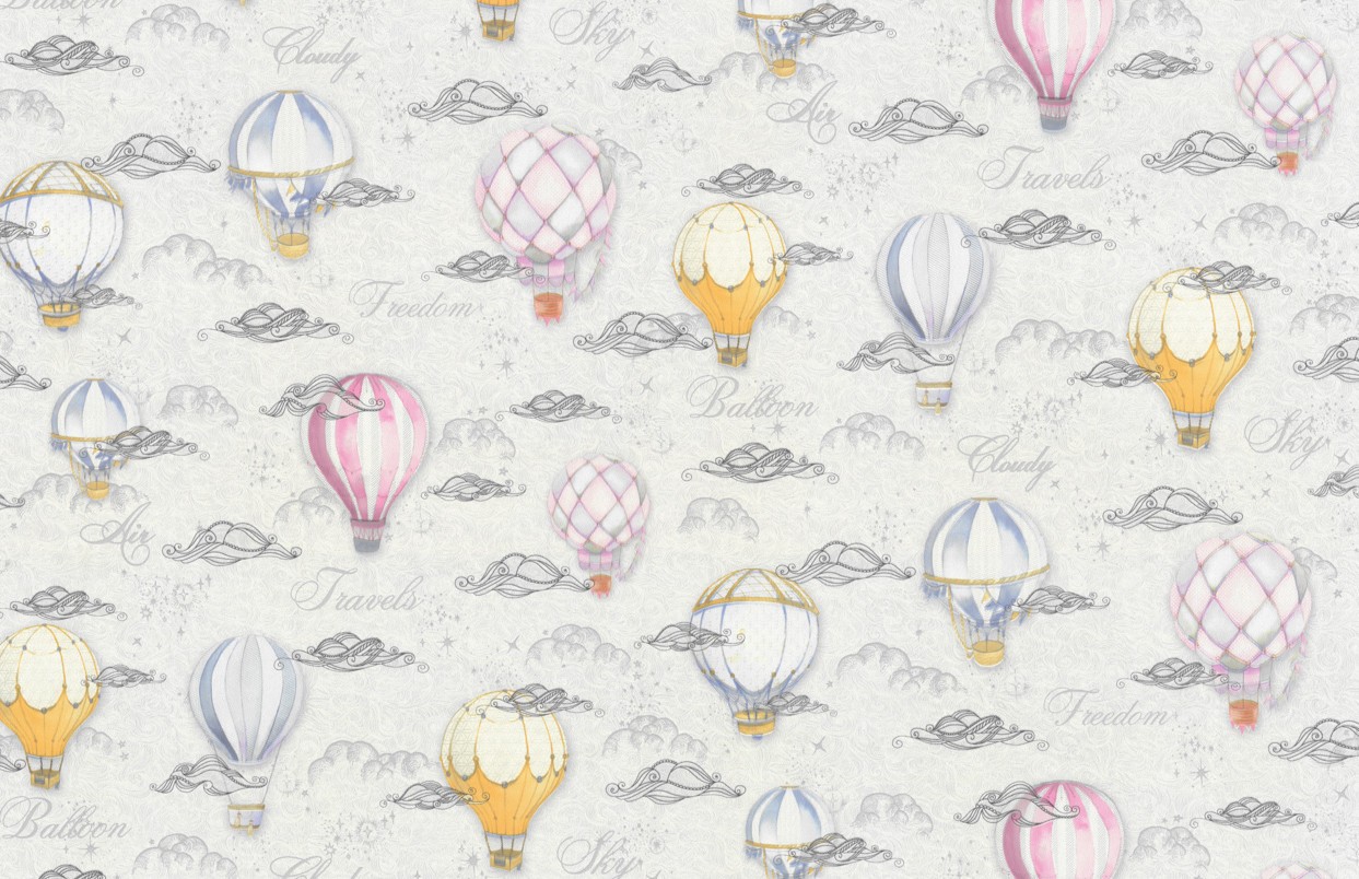 Hot Embossed wallpaper on Non-Woven Base Vinil Sky SHT 4-1537 Gray 10,05 x 1,06 m