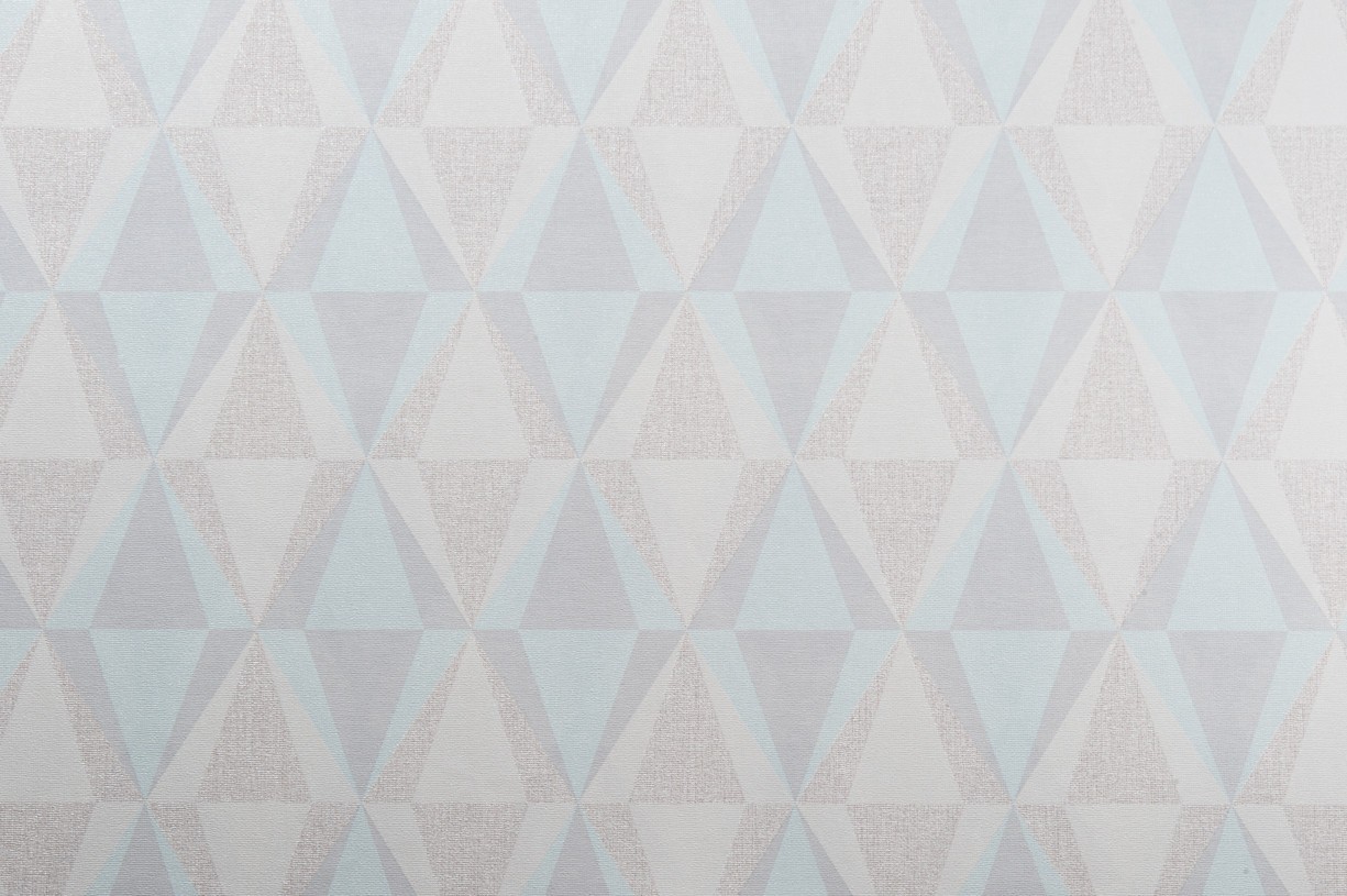 Hot Embossed wallpaper on Non-Woven Base Vinil Tiggo SHT 3-1535 Gray-Turquoise 10,05 x 1,06 m