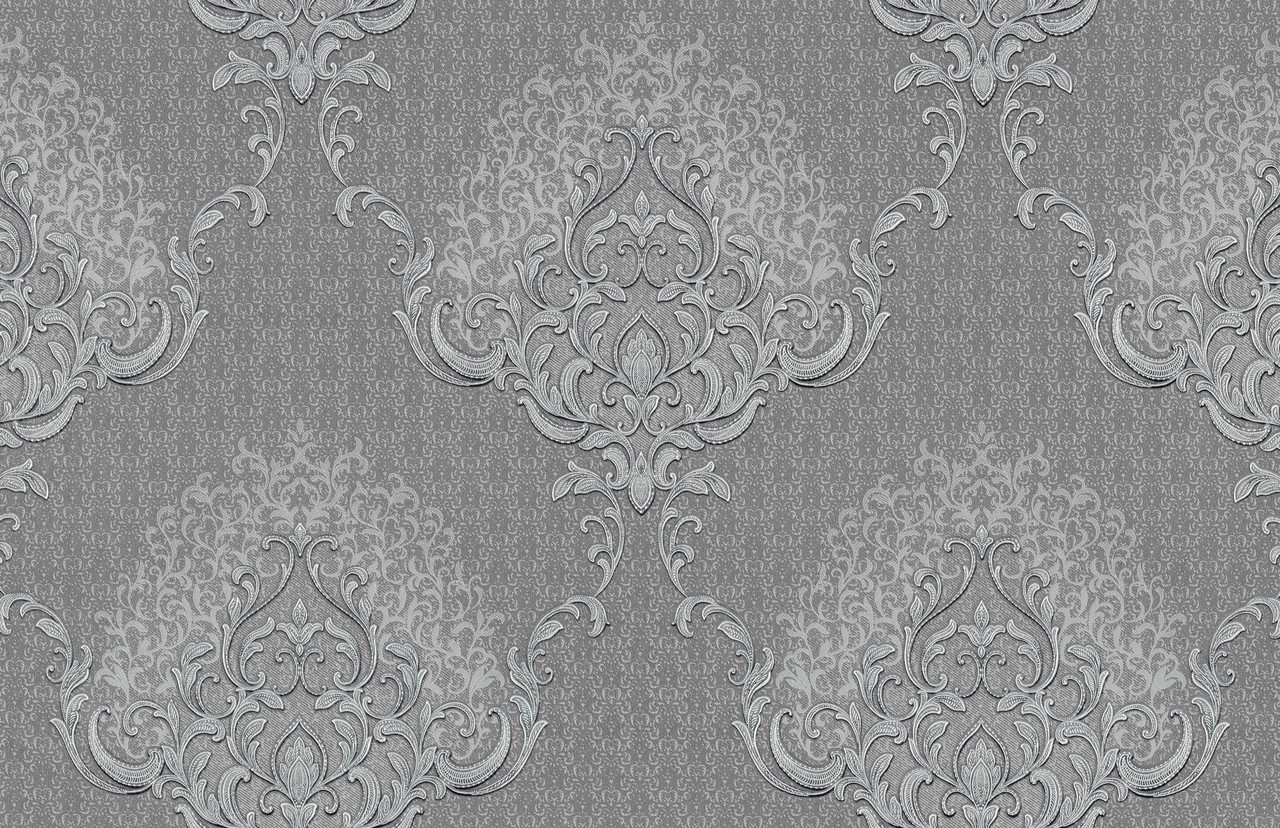 Vinyl Foam wallpaper on non-woven base Vinil Damir DHV-1486/6 Dark Gray 10,05 x 1,06 m