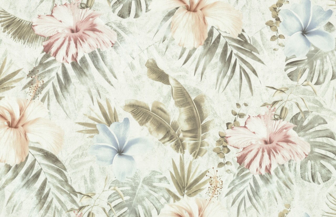 Hot Embossed wallpaper on Non-Woven Base Vinil Paradise SHT 1-1562 Light Pink Gray 10,05 x 1,06 m