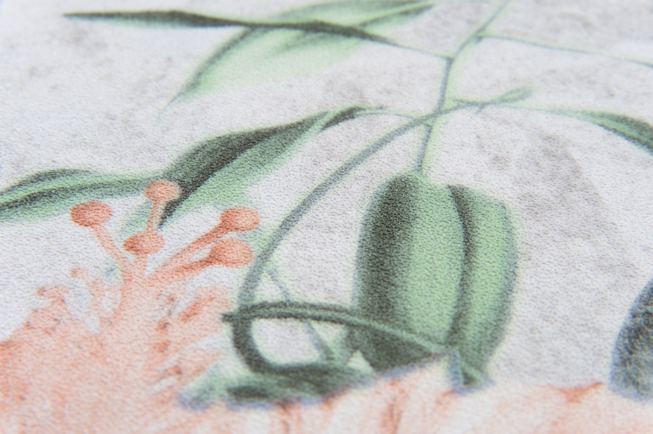 Hot Embossed wallpaper on Non-Woven Base Vinil Paradise SHT 3-1562 Green Gray 10,05 x 1,06 m