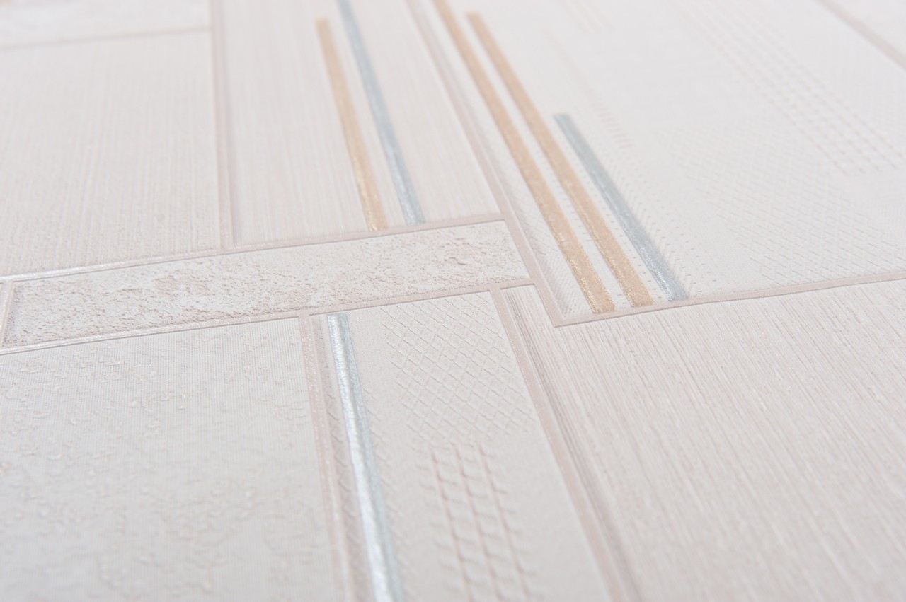 Hot Embossed wallpaper on Non-Woven Base Vinil Patchwork TFSH 2-1434 Beige 10,05 x 1,06 m