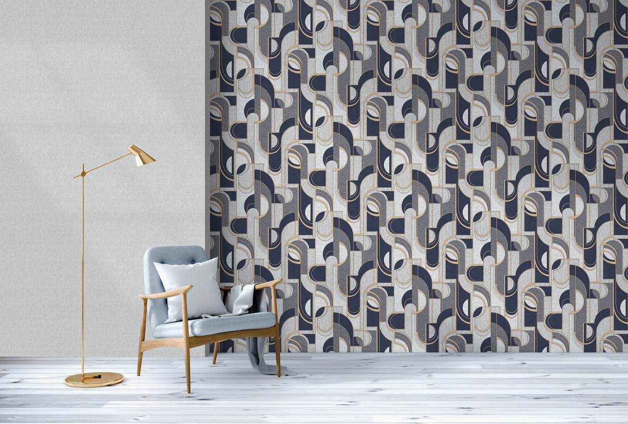 Hot Embossed wallpaper on Non-Woven Base Vinil Lion TFSH 2-1432 Beige 10,05 x 1,06 m