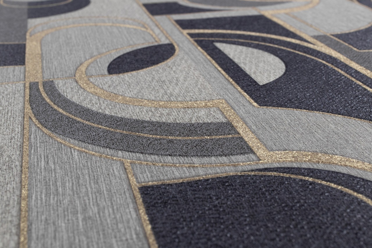 Hot Embossed wallpaper on Non-Woven Base Vinil Lion TFSH 6-1432 Gray-blue 10,05 x 1,06 m