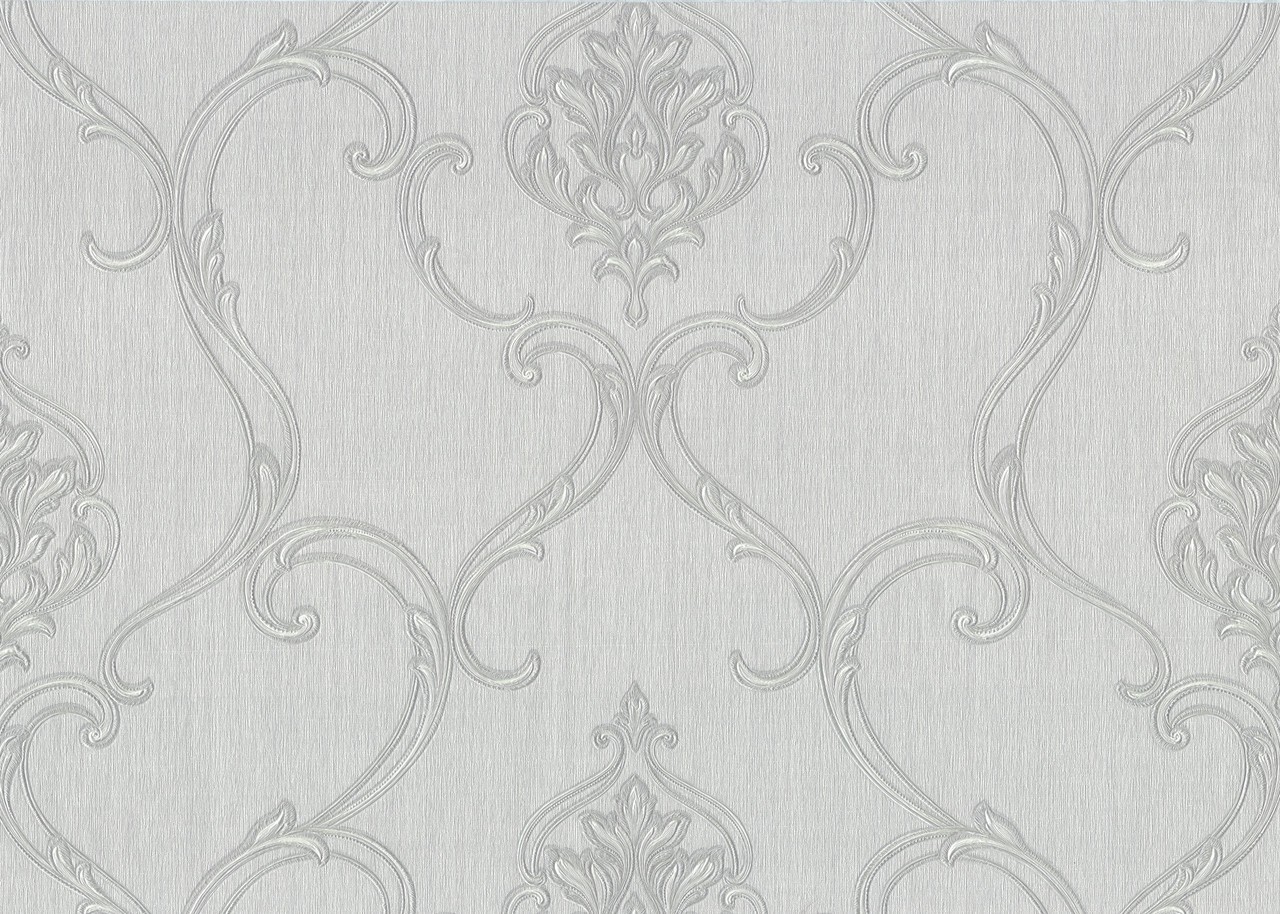 Hot Embossed wallpaper on Non-Woven Base Vinil Vensan PVIP 1-1571 Light-Gray 10,05 x 1,06 m