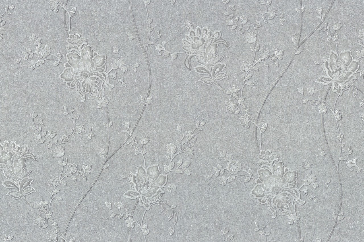 Hot Embossed wallpaper on Non-Woven Base Vinil Alanya PVIP 6-1572 Gray 10,05 x 1,06 m