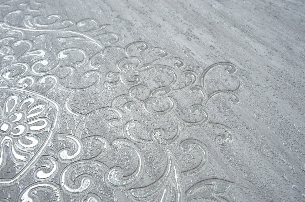 Hot Embossed wallpaper on Non-Woven Base Vinil Irene TFSH 5-1436 Gray1 10,05 x 1,06 m