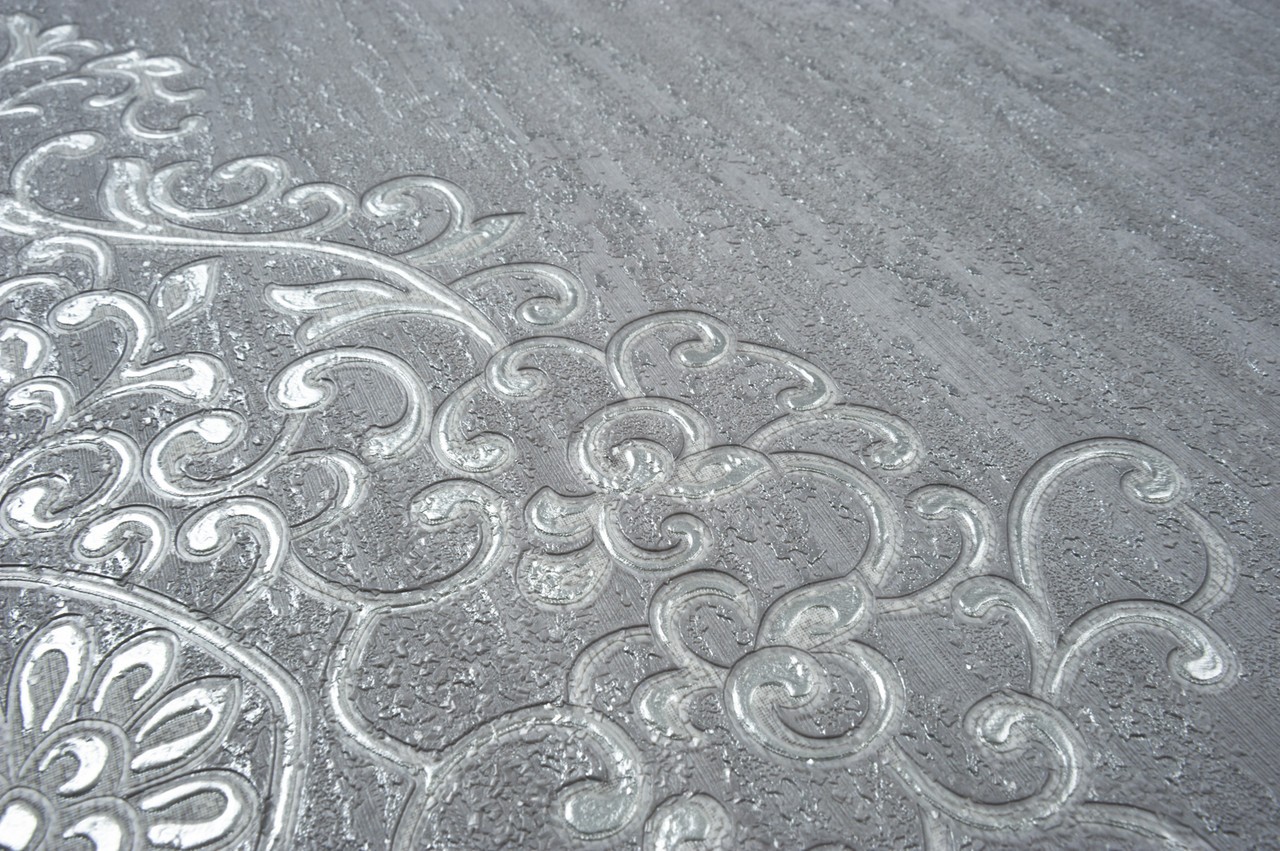 Hot Embossed wallpaper on Non-Woven Base Vinil Irene TFSH 6-1436 Gray2 10,05 x 1,06 m