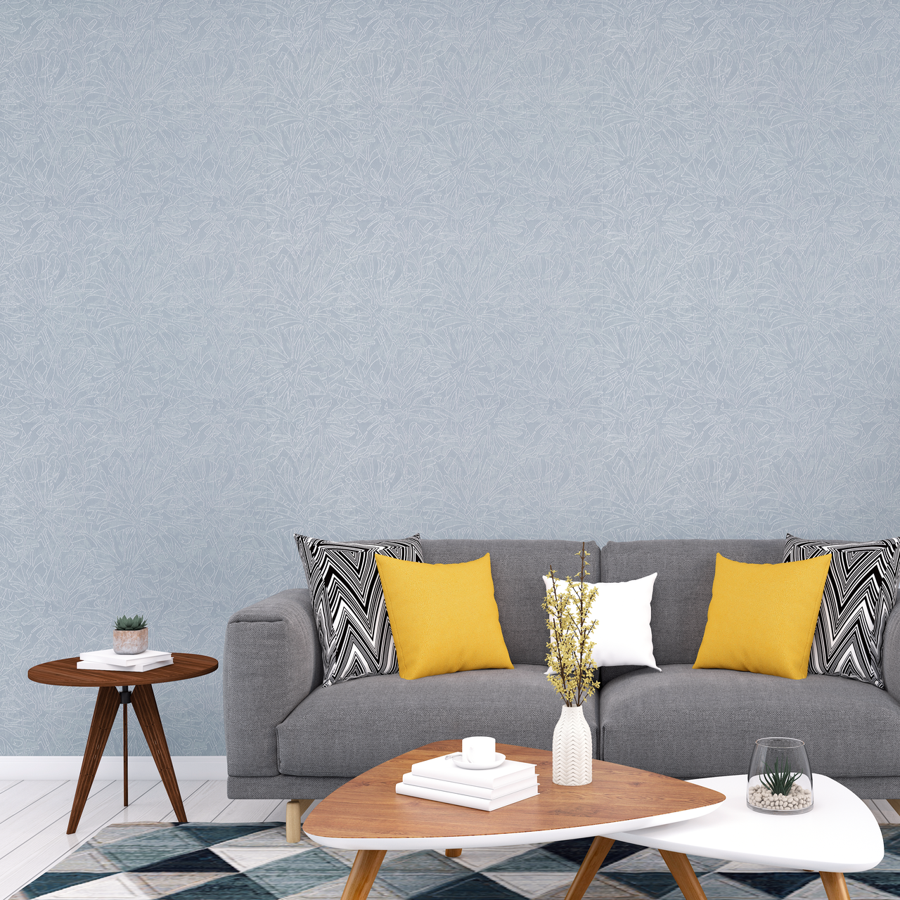 Vinyl Foam wallpaper on non-woven base Vinil Fiji  DHS-1480/5 Gray1 10,05 x 1,06 m