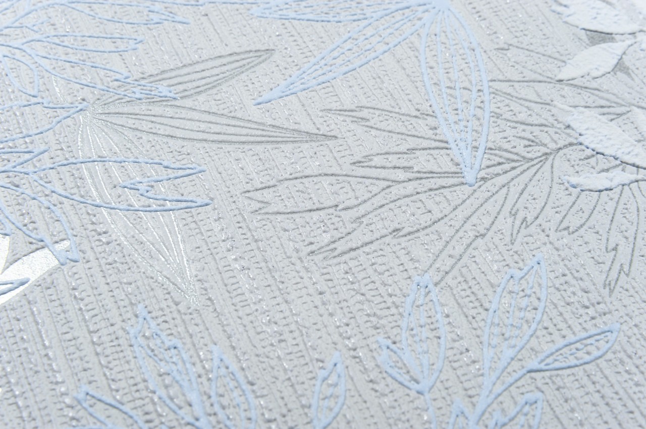 Vinyl Foam wallpaper on non-woven base Vinil Cashmere DHV-1594/3 Gray Blue 10,05 x 1,06 m