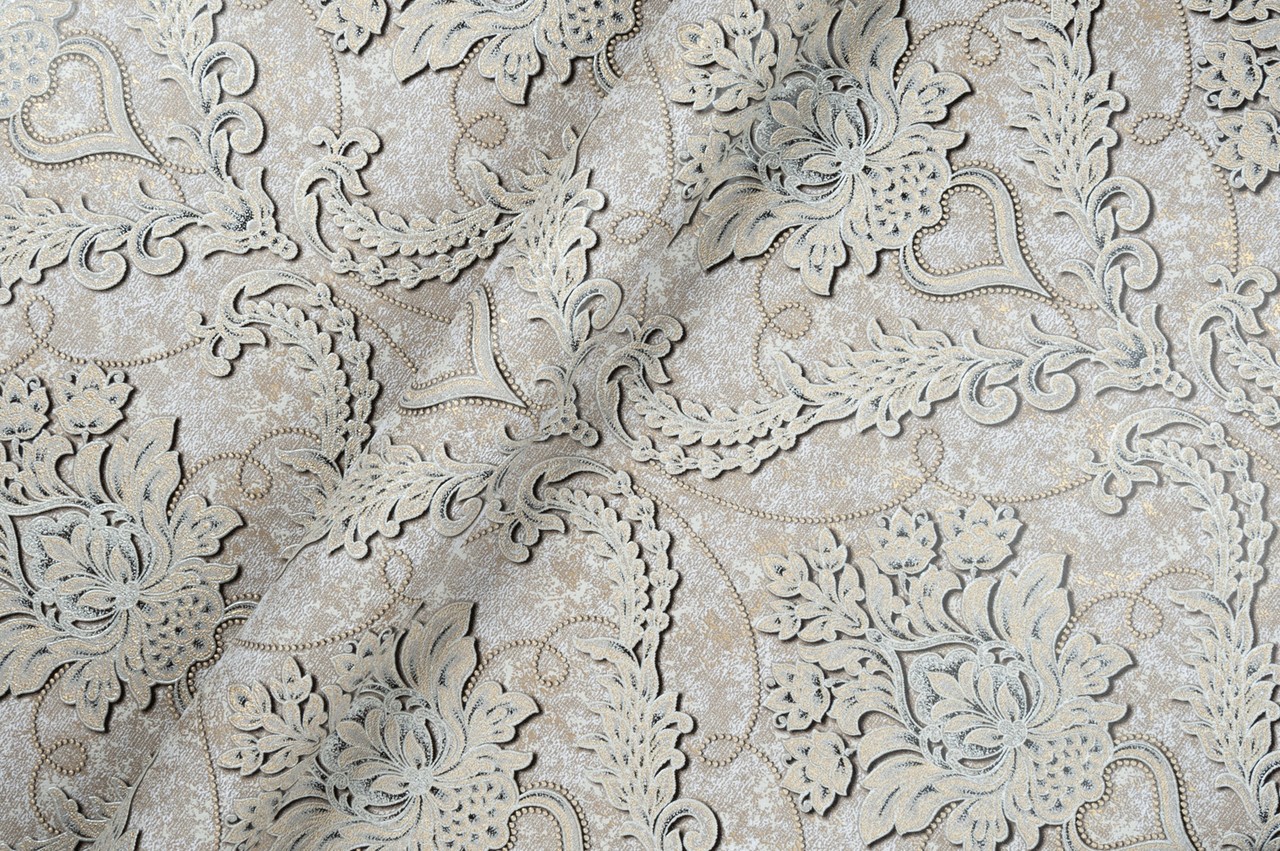 Vinyl Foam wallpaper on non-woven base Vinil Avery DHV-1593/4 Olive 10,05 x 1,06 m