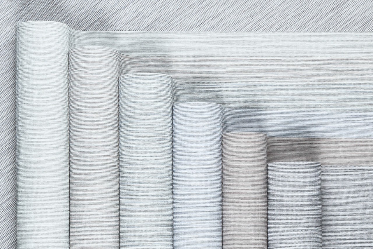 Hot Embossed wallpaper on Non-Woven Base Vinil Line SHT 2-1556 Gray-Beige 10,05 x 1,06 m