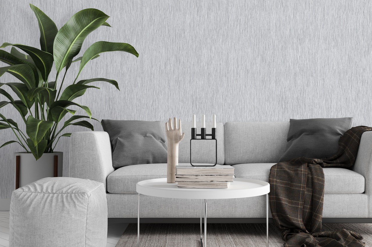 Hot Embossed wallpaper on Non-Woven Base Vinil Line SHT 4-1556 Gray-Smoky 10,05 x 1,06 m