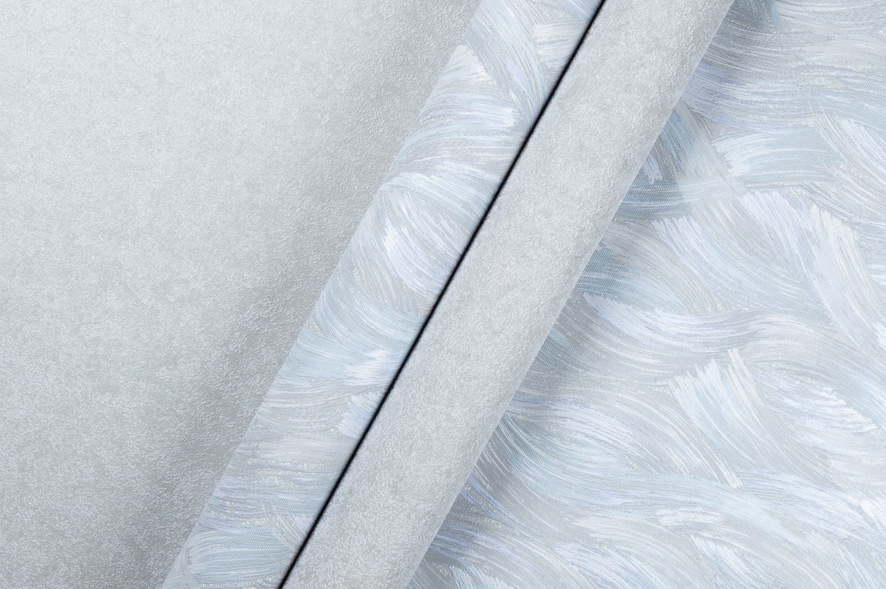 Vinyl Foam wallpaper on non-woven base Vinil Aqua DHV-1595/5 Gray-Turquoise 10,05 x 1,06 m