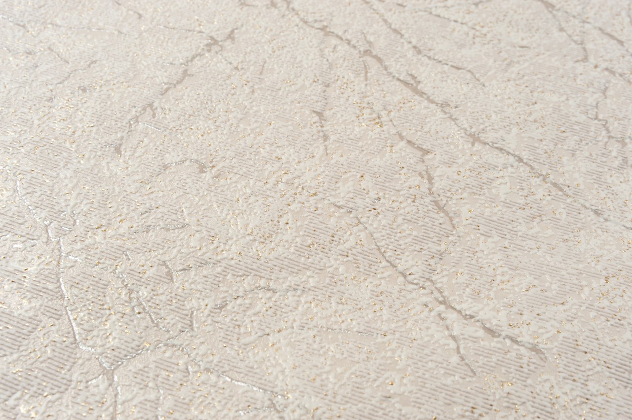 Vinyl Foam wallpaper on non-woven base Vinil Klein  DHS-1412/3 Golden Beige 10,05 x 1,06 m