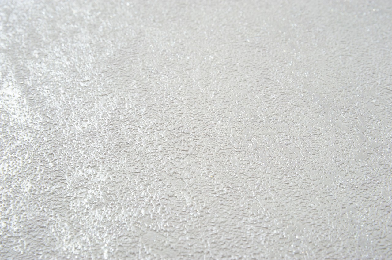 Hot Embossed wallpaper on Non-Woven Base Vinil Alanya VIP 2-1542 White 10,05 x 1,06 m