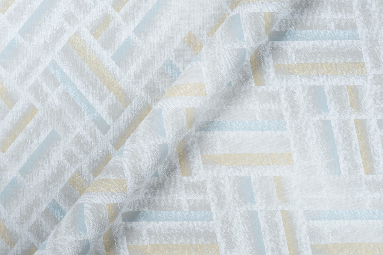 Vinyl Foam wallpaper on non-woven base Vinil Shirley  DHS-1583/3 Gray-Yellow 10,05 x 1,06 m