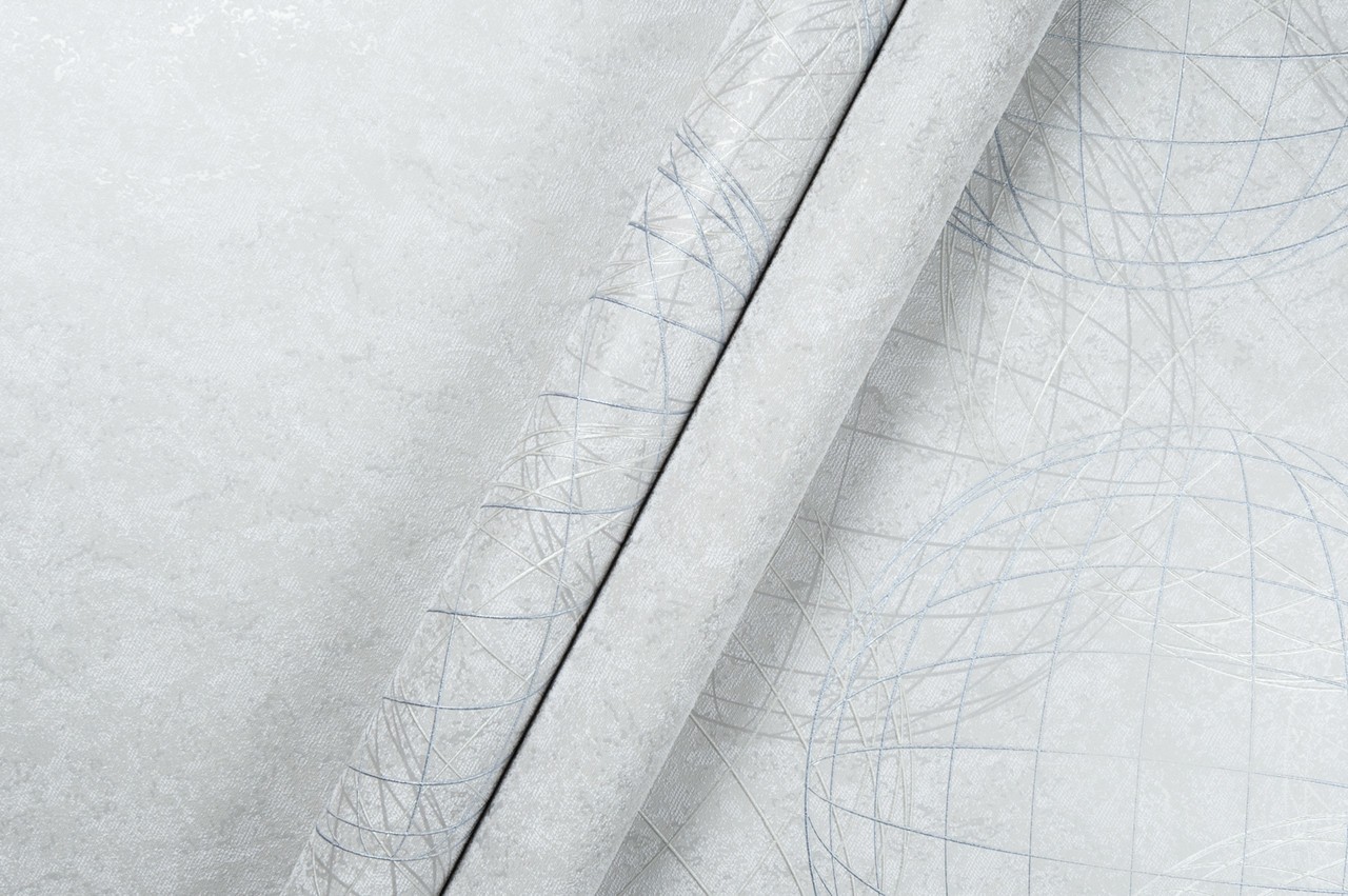 Vinyl Foam wallpaper on non-woven base Vinil Sphere DHN-1641/2 Light Gray 10,05 x 1,06 m