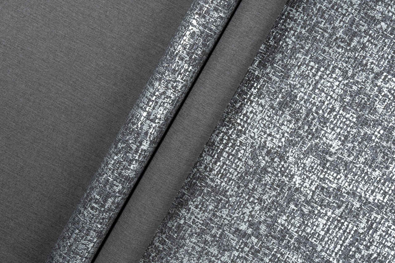 Hot Embossed wallpaper on Non-Woven Base Vinil Ostin SHT 6-1557 Black 10,05 x 1,06 m
