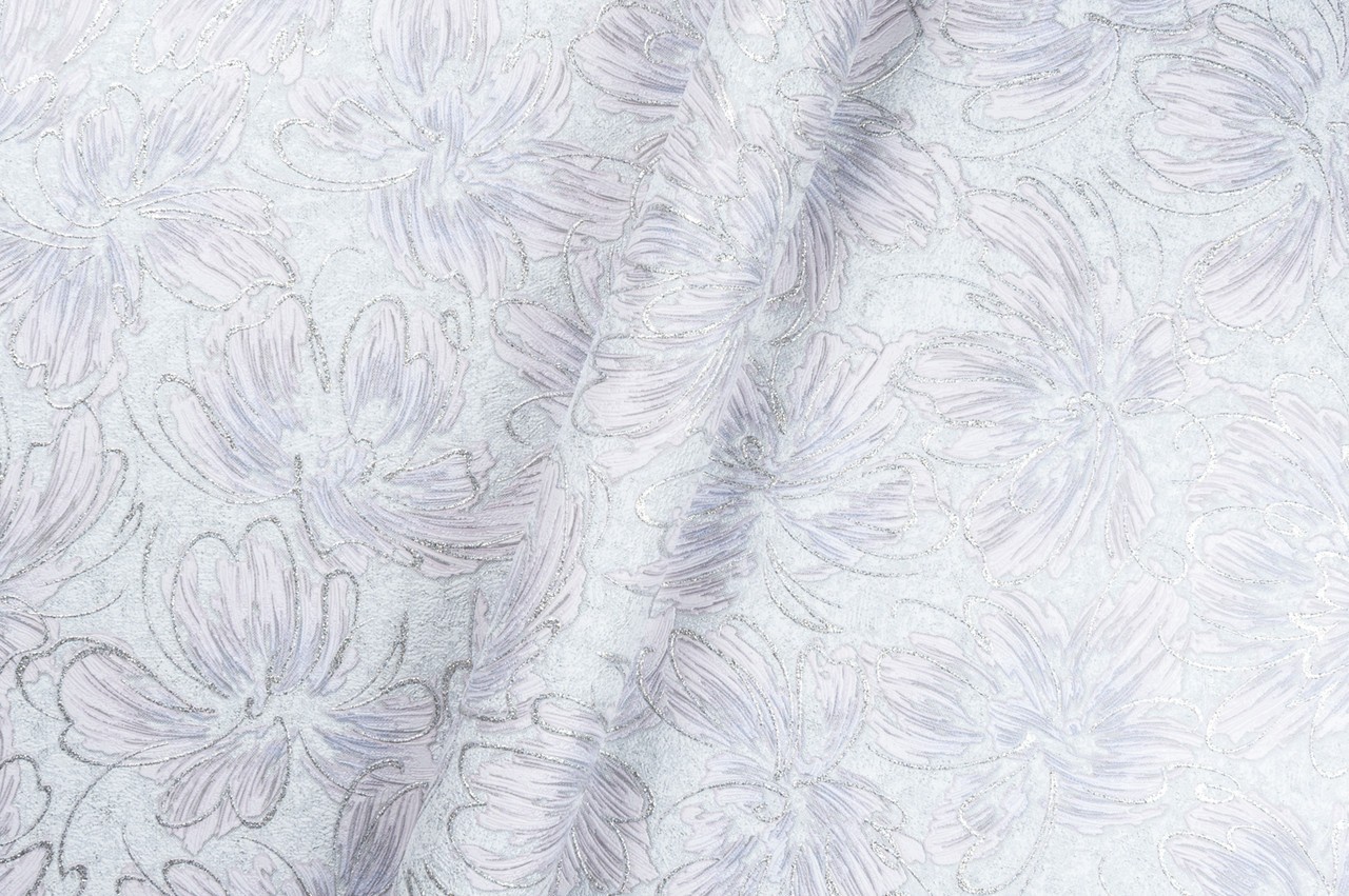 Vinyl Foam wallpaper on non-woven base Vinil Pure DHL-1652/5 Gray-Lillac (1,06С…10,05 m)
