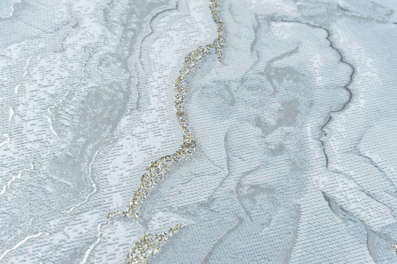 Vinyl Foam wallpaper on non-woven base Vinil Lagoona DHL-1651/5 Gray-Green (1,06С…10,05 m)