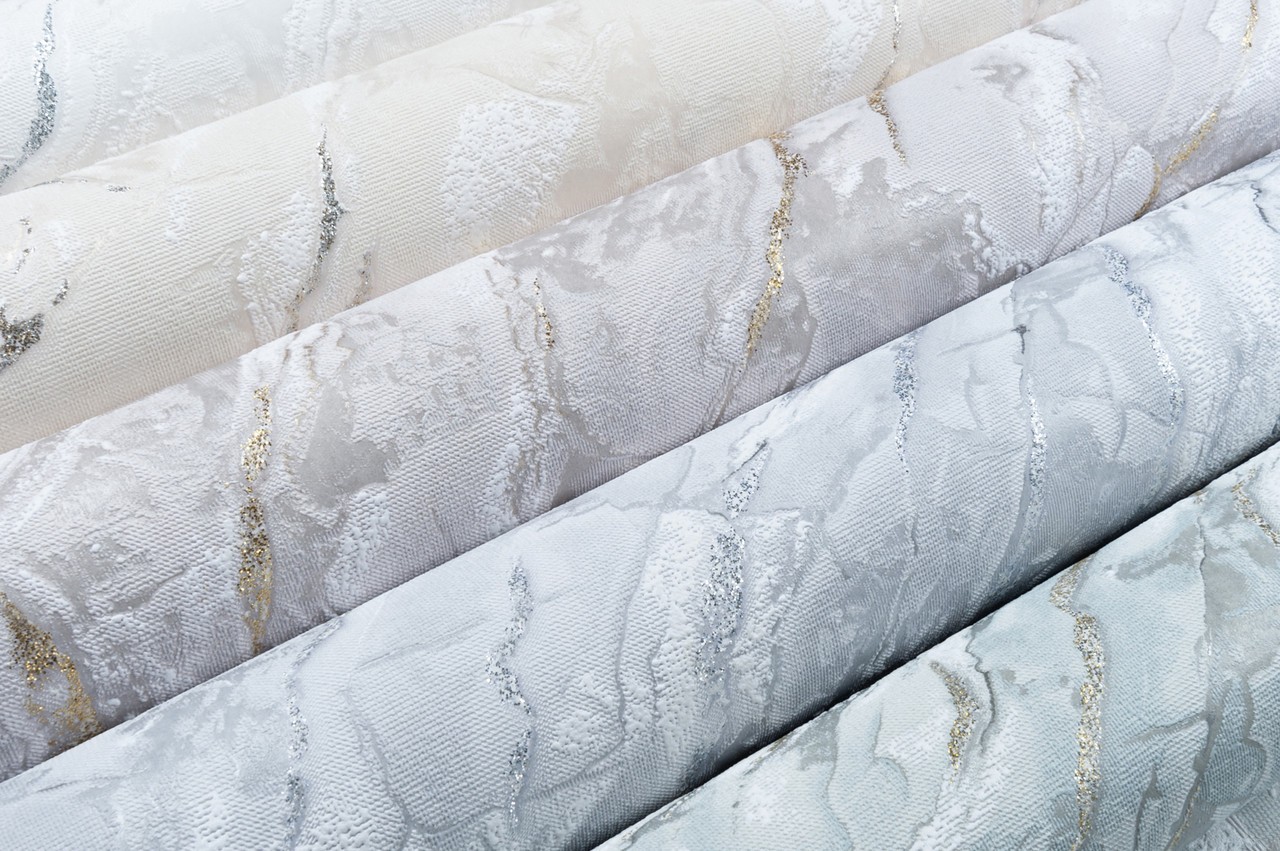 Vinyl Foam wallpaper on non-woven base Vinil Lagoona  DHS-1585/5 Gray-Green (1,06С…10,05 m)
